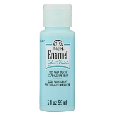 Image of FolkArt Enamel Paint 2oz Aqua Splash 40 11953