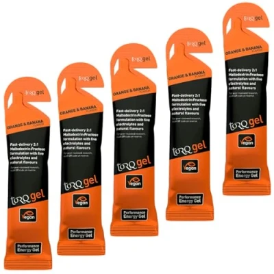 Image of Contrast Torq Energy 45g Gel Sachets (Pack of 5) (Orange &amp; Banana)