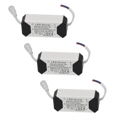 Image of Jandei Pack of 3 LED Transformer Drivers 18W 24W DC, Multi voltage Input 170 265V AC 50/60Hz, Output 72 86 Vdc 240 260 mA Ideal for Replacement in Downlights and Other Equipment