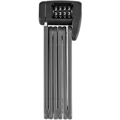 Image of ABUS Bordo Lite 6055C folding lock with SR bracket Extra light combination lock, ideal for road bikes security level 7 60 cm Black