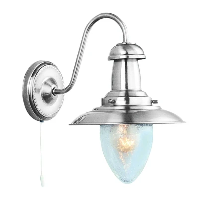 Image of Searchlight Fisherman wall light in silver