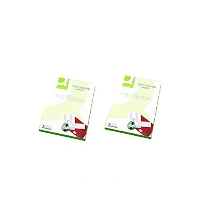 Image of 2X Pack Q Connect Multipurpose Labels 99.1x38.1mm 14 Per Sheet White (Pack of 1400) KF26054