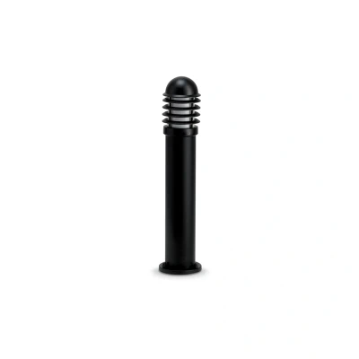 Image of Bollard Light 230V Medium Louvred E27 Black JCC NiteLED