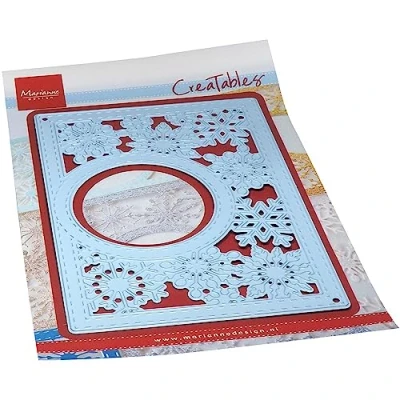 Image of Marianne Design Creatables, Rectangle Snowflakes, for Paper Craft Projects, Light Blue, One Size