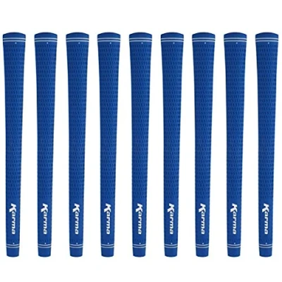 Image of Karma Velour Blue Standard Golf Grips (9 Pack)