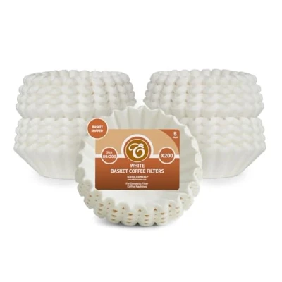 Image of 1000 x 2 Pint / 8 to 12 Cup Basket Coffee Filter Papers by EDESIA ESPRESS