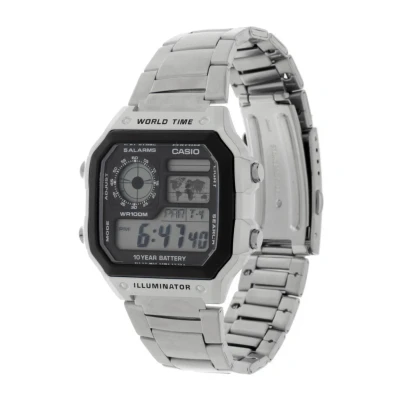 Image of Casio Digital watch, Men&#039;s, Size: One Size, Silver
