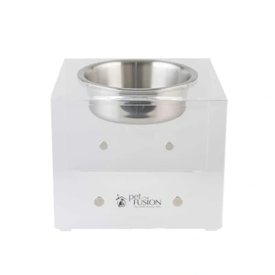 Image of PetFusion Elevated SinglePod Magnetic Dog Feeder Cat and Bowl Stand Short Single x 2