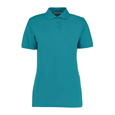 Image of Kustom Kit Short Sleeve Polo Shirt Woman, Jade, 8 (XS)