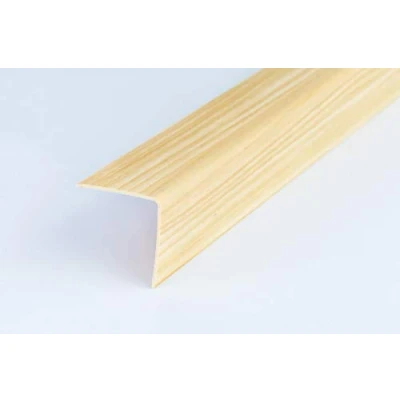 Image of Wood Effect Plastic PVC Corner 90 Degree Angle Trim 2.5 Meters Various Sizes Cezar by TMW Profiles (25mm x 25mm 2.5M, Pine)