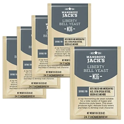 Image of 5X Mangrove Jack’s Craft Series Yeast M36 Liberty Bell Ale 10g)