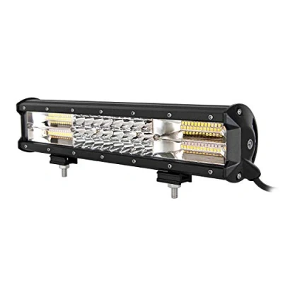 Image of Willpower 15inch 216W LED Work Light Bar Strobe Lights White Amber Flashing Spot Flood Combo Beam Triple Row Fog Lamps Offroad Driving for 4x4 Truck Tractor SUV ATV Boat Car