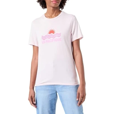 Image of ONLY Women&#039;s Onllucia Reg S/S Top JRS T Shirt, Pink, XS