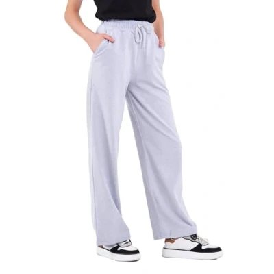 Image of COMEOR Women&#039;s Jogging Bottoms, Sports Trousers, Long Cotton Training Loose Sweatpants with Elastic Waist and Straight Leg, lightgrey, XXL
