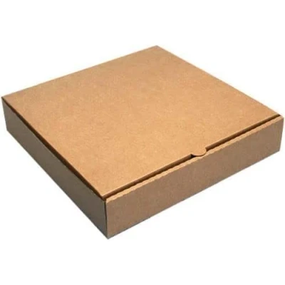 Image of Pizza Style Takeaway Postal Box Vinyl LP Shipping Mailing Carton (BROWN) (20&quot;)