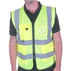 Image of Executive Mesh Waistcoat Saturn Yellow 3XL
