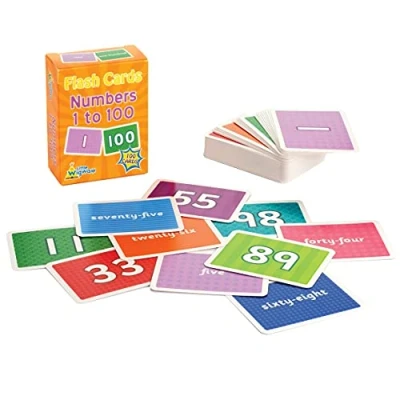 Image of Little Wigwam Numbers 1 to 100 Flash Cards Full Set of Number Flashcards Educational Early Learning
