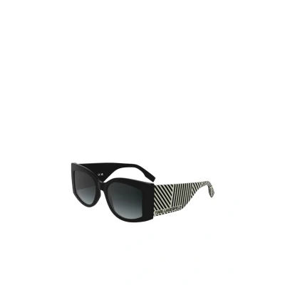 Image of Karl Lagerfeld Woman KL6183S 001 Sunglasses Bio inject Black Squared Normal
