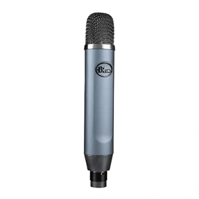 Image of Blue Ember XLR Condenser Microphone for Recording, Podcasting, Streaming, Custom Cardioid Capsule and Mic Stand Mount Grey