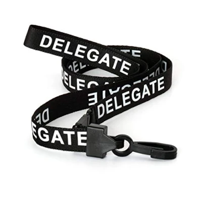 Image of CKB Ltd® 20x Black Delegate LANYARDS Breakaway Safety Lanyard Neck Strap Swivel Plastic Clip for ID Card Holder Pull Quick Release Design