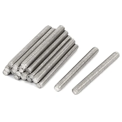 Image of Sourcingmap M4 x 40mm 304 Stainless Steel Fully Threaded Rod Bar Studs Fasteners 20 Pcs
