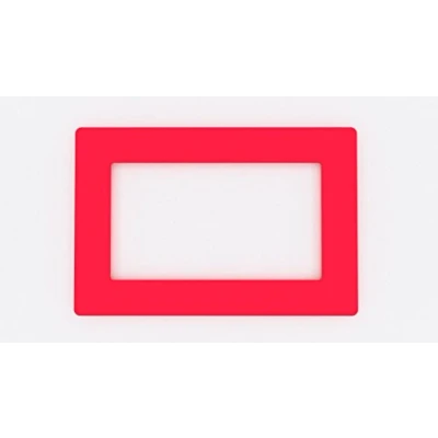 Image of Focus Plastics DOUBLE LIGHT SWITCH SOCKET COLOURED ACRYLIC SURROUND FINGER PLATE HUGE COLOUR CHOICE (Dark Red)