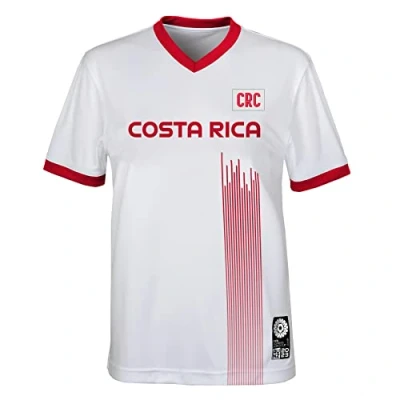 Image of Official 2023 Women&#039;s Football World Cup Adult Team Shirt, Costa Rica, White, Medium