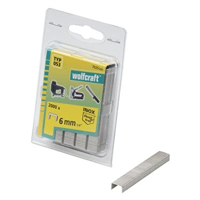 Image of wolfcraft Broad Backed Staple, Inox, Type 053 I 7025000 For optimum hold