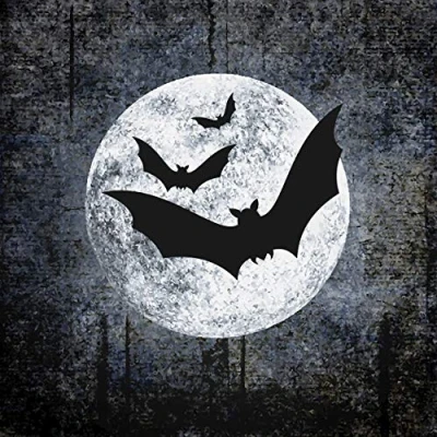 Image of 20 Lunch Napkins Bat in the Moon 33 cm