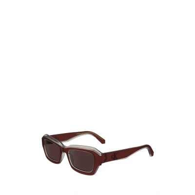 Image of Calvin Klein Jeans Unisex Sunglasses, Size: 52, Red