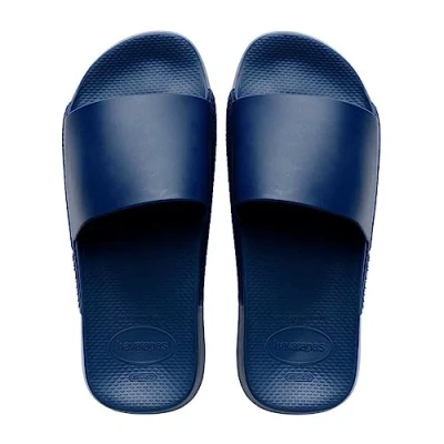 Image of Havaianas Slide Classic Unisex Mules, Size: 6/6.5, Indigo blue Natural rubber