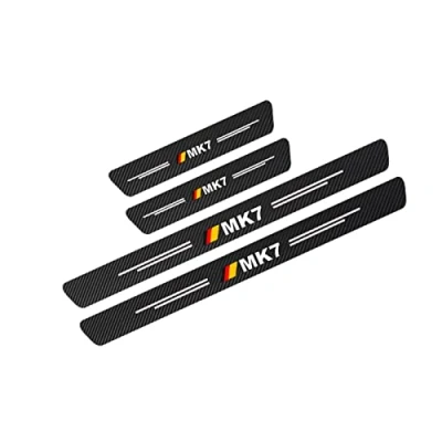 Image of KBUYS 4Pcs Car Protector Door Sill Stickers Compatible With Volkswagen VW Golf MK1 MK2 MK3 MK4 MK5 MK6 MK7 MK8 Accessories (Color : MK7)