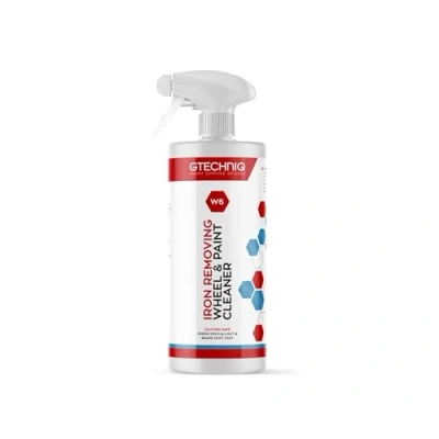 Image of Gtechniq W6 Iron Removing Wheel &amp; Paint Cleaner for Cars, Brake Dust Remover, Degreaser and Alloy Wheels, Rims Paintwork, Safe on Coatings 1L
