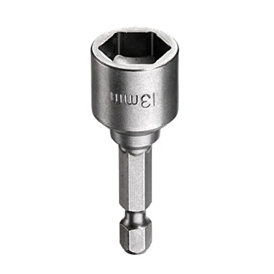 Image of kwb Magnetic 13 mm Bit Socket Professional, Made of TQ 60 Steel, 1/4 Inch EQ 6.3 Hex Shank, ISO 1173, for External Screws