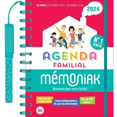 Image of Agenda familial Mémoniak, sept. 2023 déc. 2024