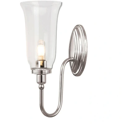 Image of Blake 1 Light Bathroom Wall Polished Nickel IP44, G9