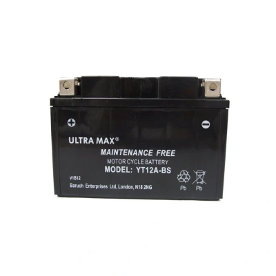 Image of Ultramax YT12A BS Battery Suzuki GSX 1300 R Hayabusa, GSF 1250 Bandit, 750, 1000