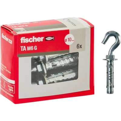 Image of Fischer 71256 Steel Dowels Ta M 6 with Hook, Diameter 10 mm