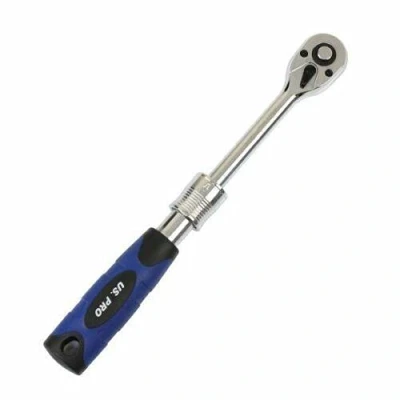 Image of US PRO Tools 1/4&quot; dr 72t Extendable Ratchet for Sockets 160mm 200mm 4204