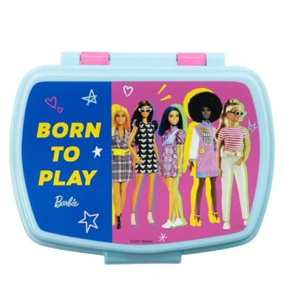 Image of KP Pharma 15974 Barbie Kids School Lunch Box, BPA Free Plastic, 250 milliliters