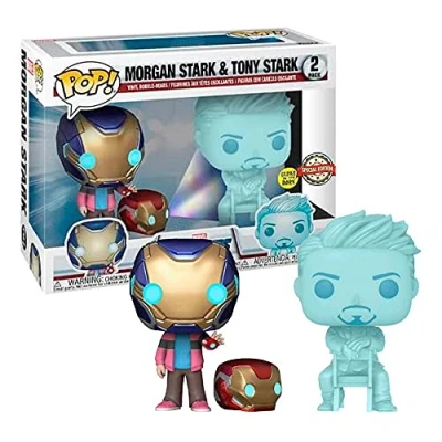 Image of Pop! Morgan &amp; Tony Stark Glows in The Dark 2 Pack Special Edition