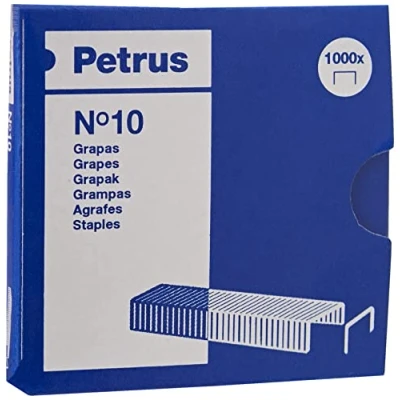 Image of Petrus Galvanized Staples, 1000 Units, Size 10, Color Blue, List Price $unknown