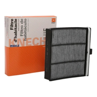 Image of 7701064237, 8671018402 Pollen Filter MAHLE ORIGINAL LAK 227 Activated Carbon 239,0mm 237mm 47,0mm RENAULT: GRAND SCENIC 3, 2