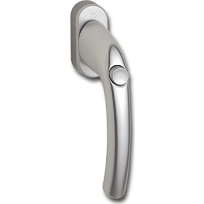 Image of Hoppe Tokyo Window Handle Lock Button, Square Pin 7 x 35 mm Anodised Aluminium Silver Coloured, 1 Piece, 102202222