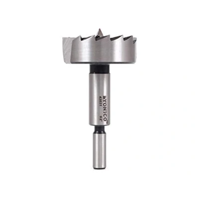 Image of Yonico 43031S 2 Inch Diameter Steel Forstner Drill Bit 3/8 Shank
