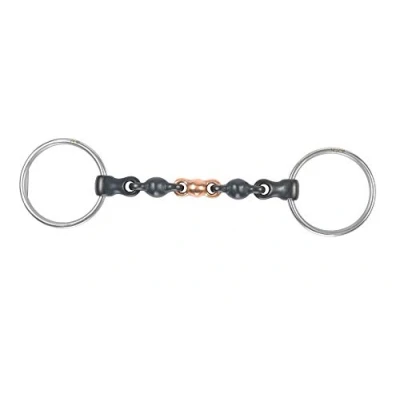 Image of Shires Black Sweet Iron Loose Ring Waterford Horse Bit UK 5 1/2&quot;,
