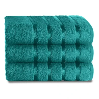 Image of GC GAVENO CAVAILIA Bath Sheet Towel Set of 2 Soft &amp; Super Absorbent Large 500 GSM Ringspun Cotton Towels Set, Teal
