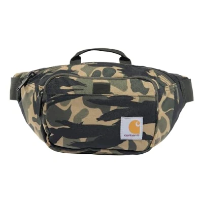 Image of Carhartt Unisex&#039;s Adjustable Waist, Durable, Water Resistant Hip Pack, Blind Duck Camo, One Size