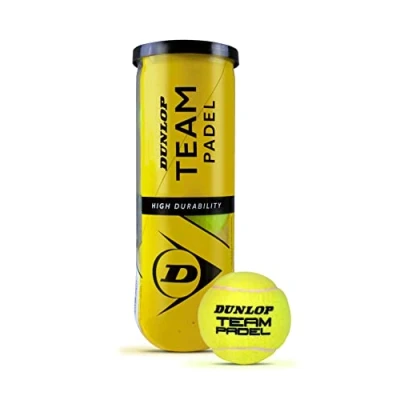 Image of Dunlop Team Padel Balls for Trainings and Tournaments (1 x 3 Pet), lemon tree