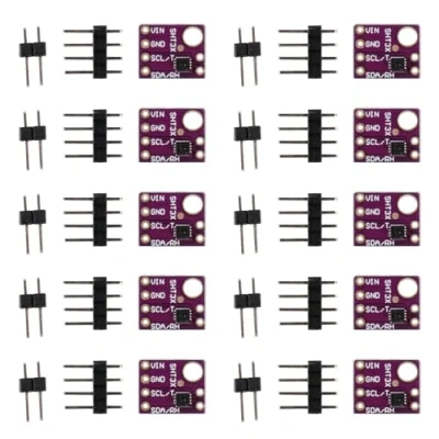 Image of Pyugxab 10X SHT31 D Temperature &amp; Humidity Sensor Breakout Board Weather Module for